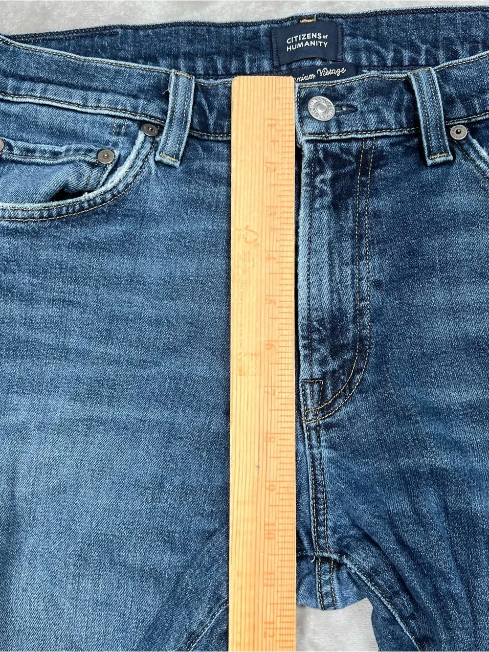 Citizens Of Humanity Elijah Jeans Mens 33x30 Blue Straight Denim Premium Vintage